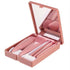 COSHINE Easy-taken Travel Makeup Brush Set, 5pcs Mini Complete Function Cosmetic Brushes Kit with Mirror