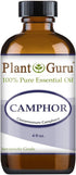 Plant Guru Camphor Essential Oil 4 oz, 100% Pure Undiluted Therapeutic Grade for Skin, Body, Hair Growth