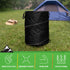 Collapsible Trash Can, 46-Gallon Outdoor Garbage Bin with 3 Stakes for RV, Camping, Storage, Recycling