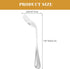 FOMIYES Adaptive Utensils, Curved Fork Right Handed Angled Fork Cutlery, Stainless Steel Eating Silverware for Elderly