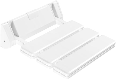 YUMIONB 12.6"X13.38" Foldable Shower Seat, Modern Stainless Steel Folding Shower Seat Bench Wall