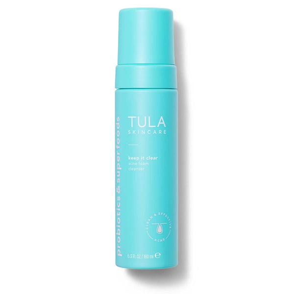 TULA Skin Care Keep It Clear, Acne Foam Cleanser, Salicylic & Azelaic Acid, 6.3 fl oz