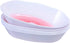 Silver Spoons MINI DESSERT BOWLS, Oval Dessert Plates, Lava Collection, Pink Mist, 6 PC