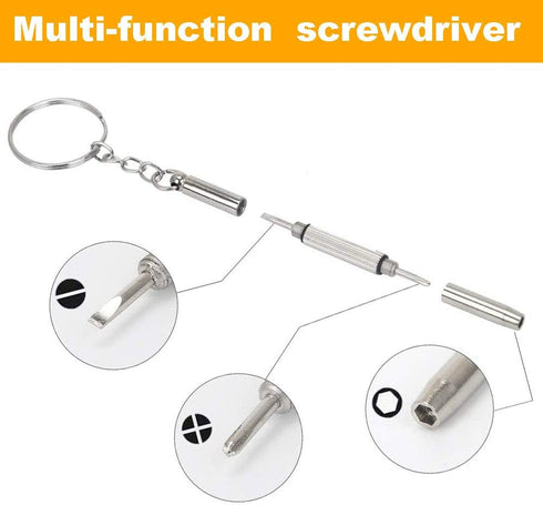 Eyeglasses Repair Kit, HKIDEE Sunglasses Kit with 1000PCS Screws and 6 Pcs Screwdrivers for Repair