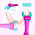 Kids Evolutionary Clean Flossers - Kit of Refills Plus Handle for Children Ages 3+ (Green Handle + 120 Refills)