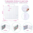 JIASHENG Two Nail Polish Organizer Case Holders, 48 Bottles Storage Box with Adjustable Space Divider