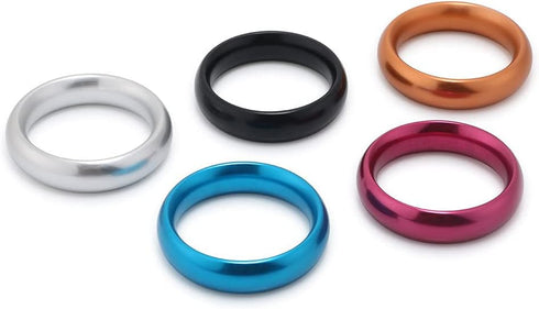 Metal Cock Testicle Ring Without Edges, Sexual Stimulation Device Prolonged Erection Sex Toy for Men (Gold, Medium)