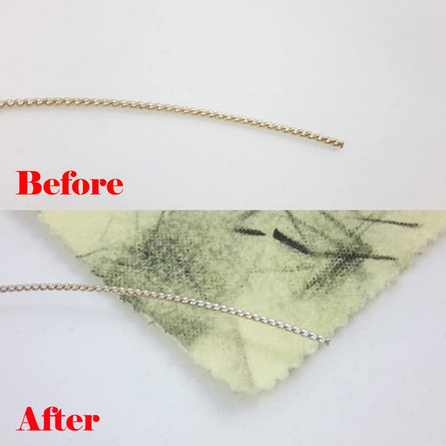 Sunshine 5 Polishing Cloths Jewelry Cleaner Tube for Silver Brass Gold Copper