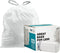 Plasticplace Trash Bags | Code A Compatible (200 Count) | White Drawstring Garbage Liners 1.2 Gallon / 4.5 Liter