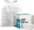 Plasticplace Trash Bags | Code A Compatible (200 Count) | White Drawstring Garbage Liners 1.2 Gallon / 4.5 Liter