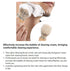 Men's Shaving Brush with Wooden Handle, Pure Big Nylon Hair Soft Face Cleaning Makeup Razor Brush