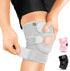 Bracoo Knee Support Brace for Men Women, Adjustable Compression Sleeve Wrap, Patellar Pad for Injury Recovery