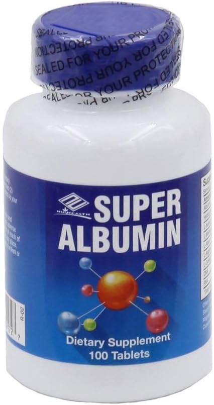 Nuhealth Super Albumin, 100 Tablets