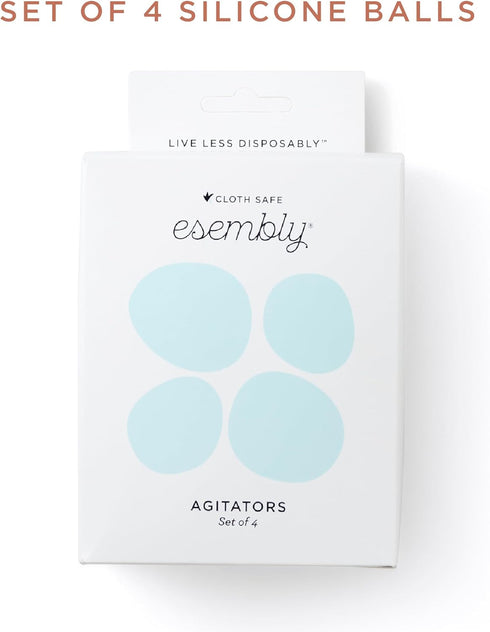 Esembly Agitators, Washer Dryer Balls for Cleaner Softer Laundry, Reusable Eco-Friendly Silicone Laundry Balls
