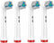 Replacement Brush Heads for Oral-B Braun Electric Toothbrush, Diamond Clean, EB55-X, Pack of 4