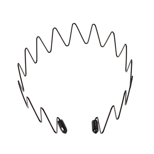 Men's Slicked Back Headband, Outdoor Sports Fashion Pigtail Hair Band with Metal Head Buckle Clip for Long Hair, Braid