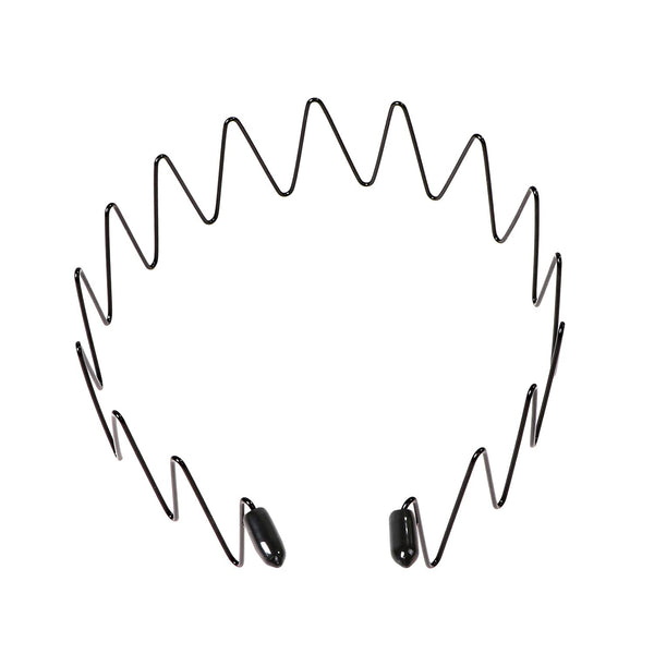Men's Slicked Back Headband, Outdoor Sports Fashion Pigtail Hair Band with Metal Head Buckle Clip for Long Hair, Braid