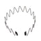 Men's Slicked Back Headband, Outdoor Sports Fashion Pigtail Hair Band with Metal Head Buckle Clip for Long Hair, Braid