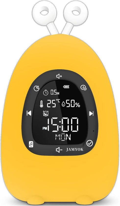 JAMYOK Sunrise Alarm Clock Wake Up Light, White Noise Sound Machine with 20
