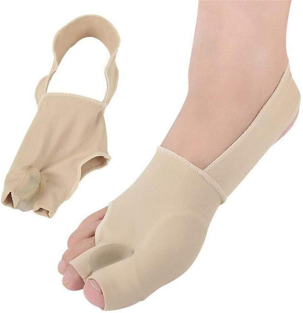 Bunion Straightener Protector Relief Sleeve with Gel, Cushioned Splint, Orthopedic Hallux Valgus Corrector, 2 Pcs (S)