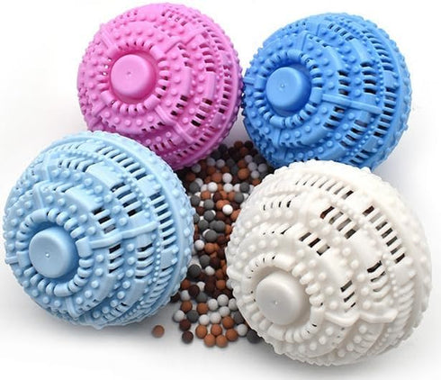 2Pcs Premium Washing Ball | Eco-Friendly Laundry Balls, 2000 Washing Cycle, Super Soft Shell, All Natural Detergent
