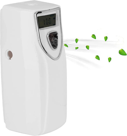 Automatic Wall-Mounted Fragrance Sprayer with Timer, Air Freshener Perfume for Home, Office, Hotel, Public Places, White