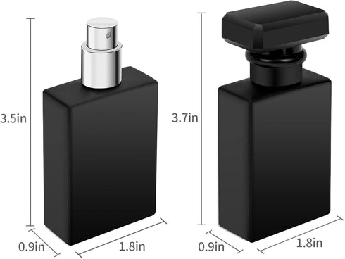 Luxsego Perfume Bottle Atomizer - 30ML/1oz Refillable Fine Mist Spray Bottles with Storage Bag & Funnels