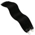 YoungSee Micro Bead Hair Extensions, Real Human Hair Black Microlink Extensions, Jet Black Micro Ring, 16 Inch, 50s/50g