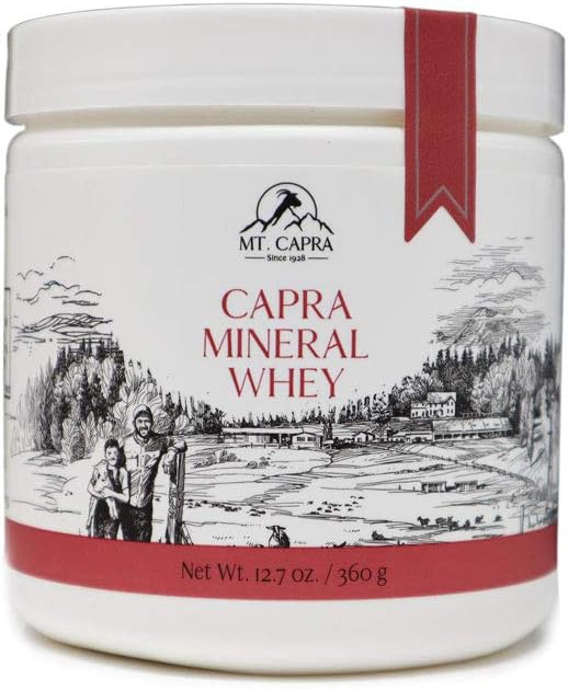 MT. CAPRA SINCE 1928 Capra Mineral Whey, Bio-Available Mineral/Electrolyte Supplement, 12.7 Ounce