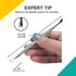 Rui Smiths Pro Cuticle Pusher - Stainless Steel Manicure Tool with 2 Ends - Style 101