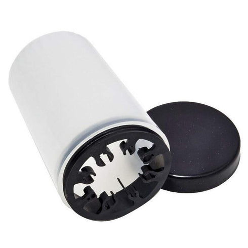 Nail Art Brush Cleaner Cup - 1 Piece Holder Remover for UV Gel Pen Polish with Multiple Size Slots, Black Lid