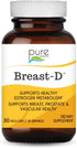 Breast D by Pure Essence, 30 Capsules for Estrogen Balance, Hormonal Acne & Menopause Support with Vitamin D3