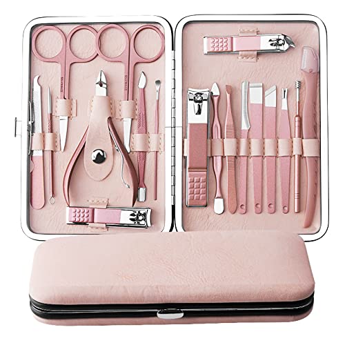 Manicure Sets for Women Gift - Professional 18 in 1 Luxury Manicure Pedicure Kit Travel Set