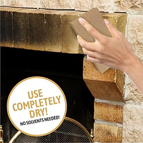 Dry Cleaning Soot Eraser Sponge, Pet Hair, Smoke, Dust and Dirt Remover, 3x6x1.5 (3 Pack)