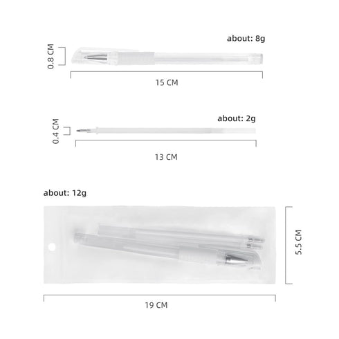 Eyebrow Microblading Marker Pen, Skin Marker for Permanent Makeup Position Mapping (White)