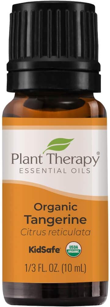 Plant Therapy Organic Tangerine Essential Oil 10 mL (1/3 oz) - 100% Pure, Undiluted Oil