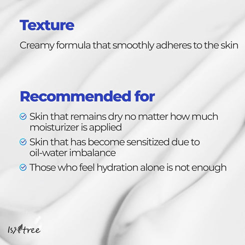 ISNTREE Hyaluronic Acid Moist Cream 100ml, Korean Skincare for Deep Hydration, Lightweight & Non-Greasy