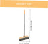 Outdoor Broom for Floor Cleaning: 35 Inch Soft Bristle Broom for Indoor and Outdoor Use, Black