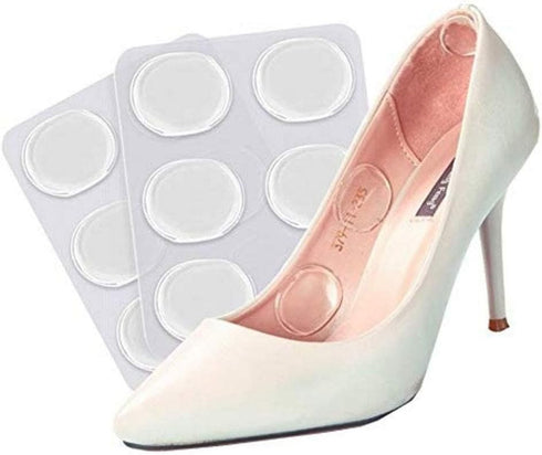 VASANA 36PCS Round Shape Soft Silicone Gel Adhesive Heel Grips Pads Liner Anti