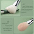 Natural Goat Hair Makeup Brushes Set, 9 Piece Face and Eye Brush Set for Travel Makeup