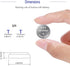 393 SR754W(SR754SW) 1.55V Silver Oxide Watch Battery (20 Pack)