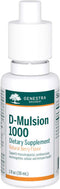 Genestra Brands D-Mulsion 1000 | Liquid Vitamin D Supplement | Natural Berry Flavor - 1 Fl Oz