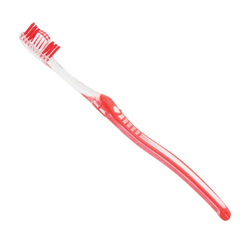 SmileGoods A385 Soft Bristle Toothbrush, 38 Tuft, 72 Individually Packaged Premium Toothbrushes, Assorted Colors Bulk