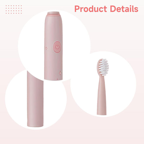 Machify Kids Electric Toothbrush with Four Brush Heads, Soft Bristles, Three Modes, USB Rechargeable, Fun Animal Theme