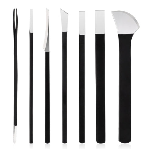 Segbeauty Pedicure Knife Set, 7 Pack Ingrown Toenail Tools with PU Storage Bag for Professional Foot Repair