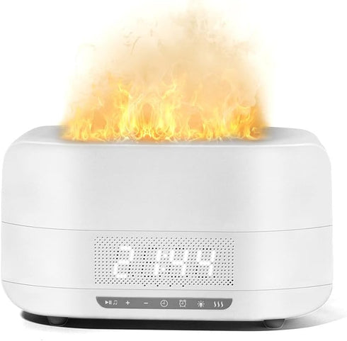 KSTPGRZK Aroma Essential Oil Diffuser & Humidifier 400mL, 5-in-1 Flame Effect Ultrasonic Diffuser