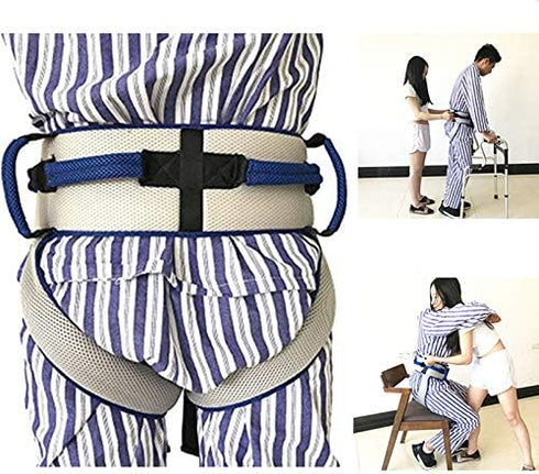 Jeamive Transfer Belt with Leg Loops, Medical Nursing Safety Gait Assist Device -