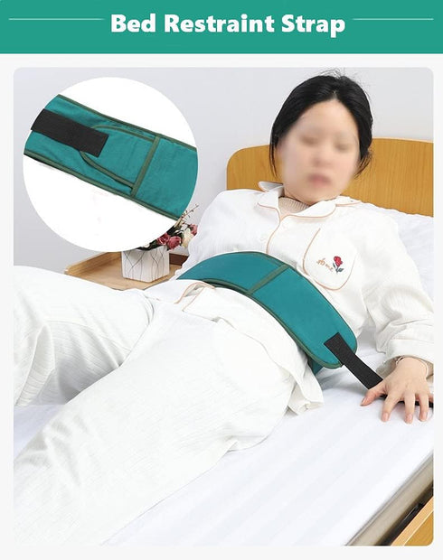 Medical Bed Restraint Strap for Elderly, Bondaged Bed Tie Downs, Anti-Fall Waist Belt for Elderly, Wheelchair Safety