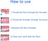 Dental Floss Threaders EasyHonor for Braces, Bridges, and Implants, 210 Count (Pack of 6)