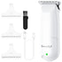 SweetLF Hair Clippers, Silent Cordless Trimmer, Mini Cutting Kit with 3 Guide Combs, USB Rechargeable, White